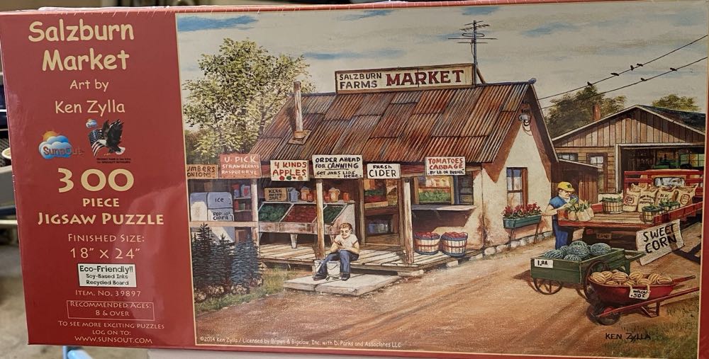 Salzburn Market - SunsOut puzzle collectible [Barcode 796780398979] - Main Image 2