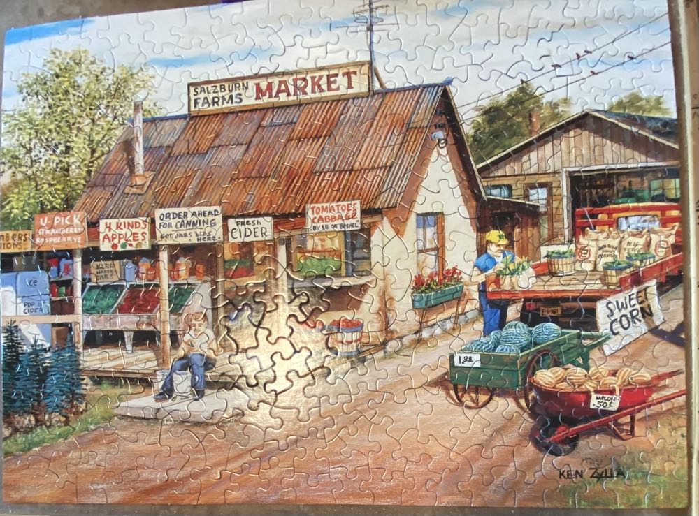 Salzburn Market - SunsOut puzzle collectible [Barcode 796780398979] - Main Image 3