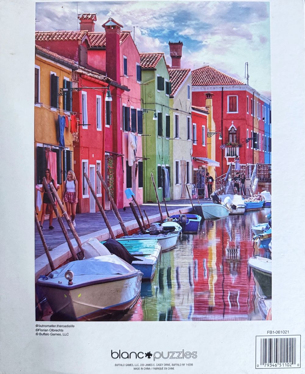 The Canals of Burano Italy - Blanc By Buffalo puzzle collectible [Barcode 079346511020] - Main Image 3