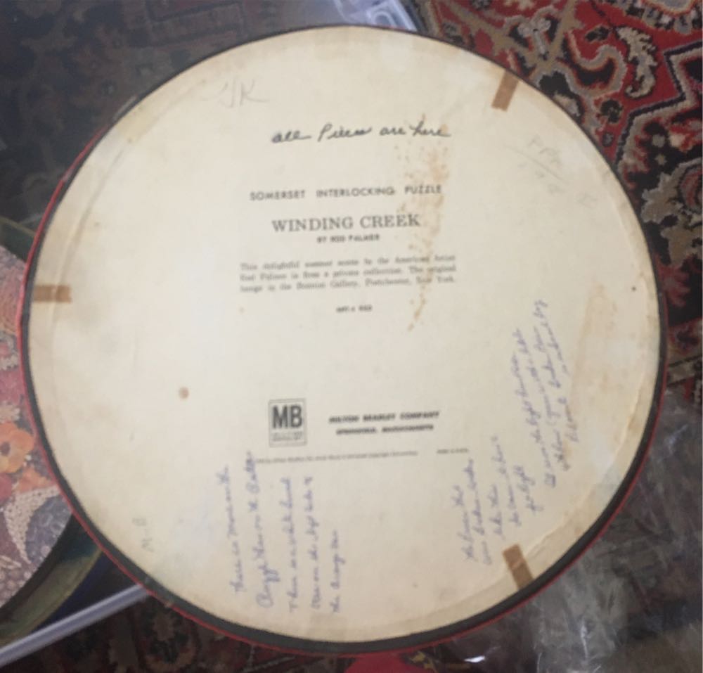 Winding Creek - Round - Milton Bradley Company puzzle collectible - Main Image 2