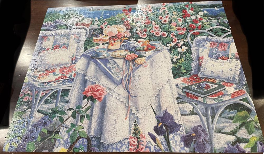 Delightful Afternoon - White Mountain Puzzles puzzle collectible [Barcode 724819248070] - Main Image 3