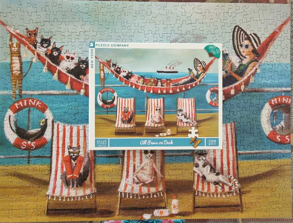 All Paws On Deck NIB - New York Puzzle Company puzzle collectible [Barcode 819844019327] - Main Image 2