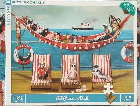 All Paws On Deck NIB - New York Puzzle Company puzzle collectible [Barcode 819844019327] - Main Image 3
