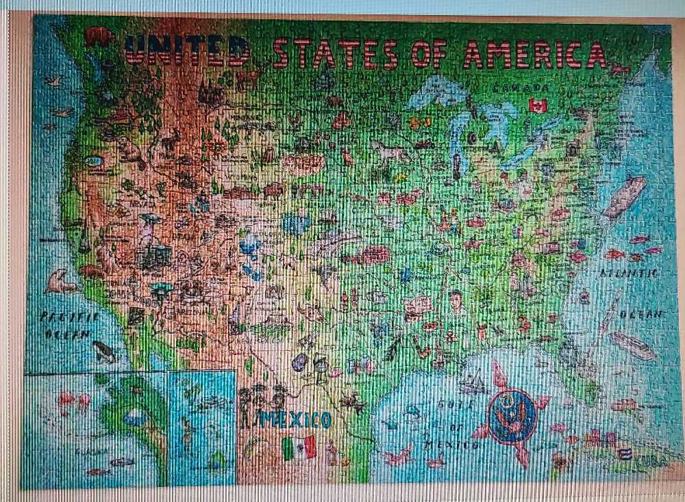 USA Map - A2play puzzle collectible - Main Image 2