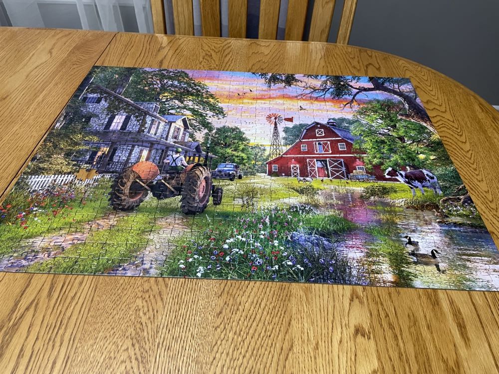 Working Farm - Vermont Christmas Company puzzle collectible [Barcode 819273022684] - Main Image 3
