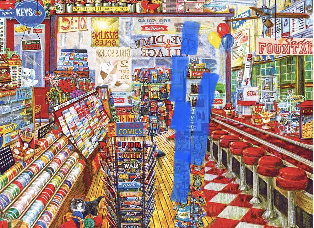 Back to the Past : Local Five and Dime - Rose Art puzzle collectible [Barcode 4895145435369] - Main Image 2