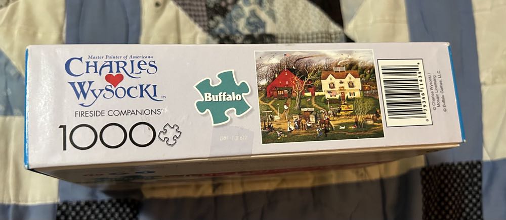 Fireside Companion - Work & Sell - Buffalo Charles Wysocki puzzle collectible [Barcode 079346114344] - Main Image 2