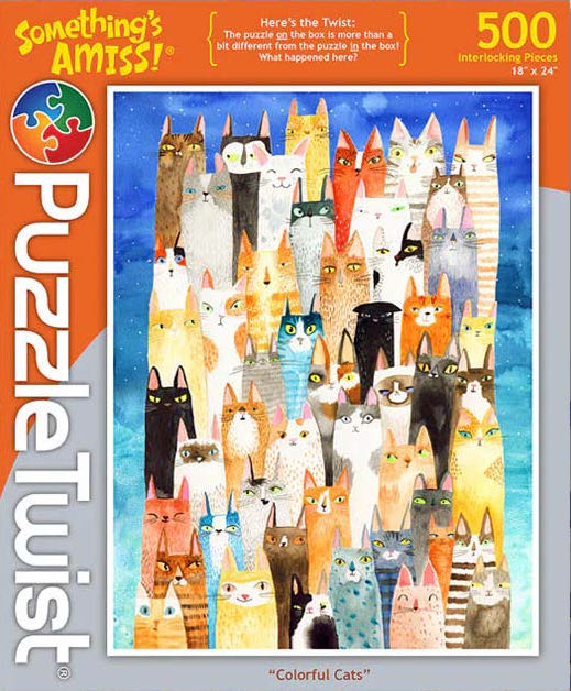Something’s Amiss : Colorful Cats - PuzzleTwist puzzle collectible - Main Image 2