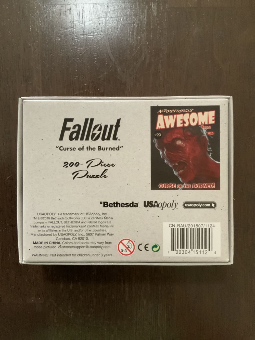Fallout Astoundingly Awesome Tales #13  Curse Of The Burned! - USAopoly, Inc. puzzle collectible [Barcode 700304151124] - Main Image 2