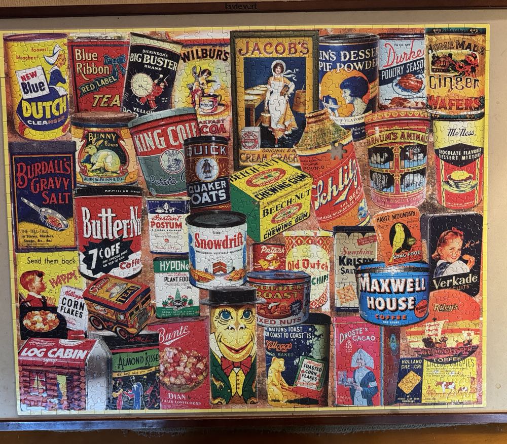 Sold - Vintage Tins - White Mountain puzzle collectible - Main Image 2
