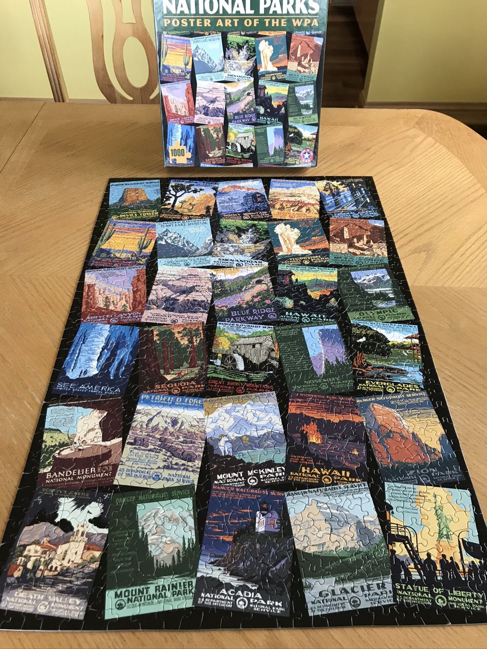 National Parks-Poster Art Of The WPA - 60, 10/18/20-TRADED - Ziga Media puzzle collectible [Barcode 9781619836426] - Main Image 2