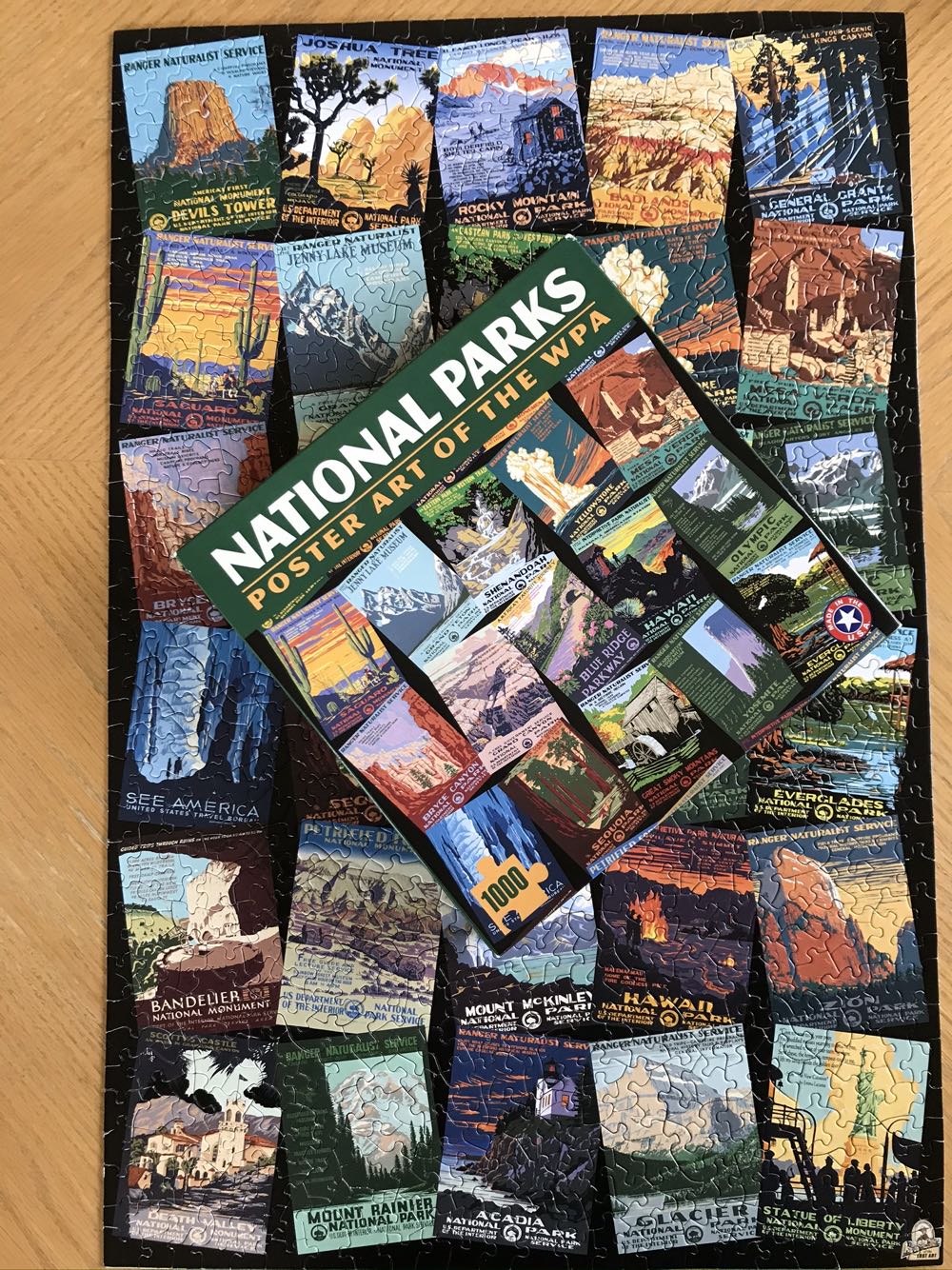 National Parks-Poster Art Of The WPA - 60, 10/18/20-TRADED - Ziga Media puzzle collectible [Barcode 9781619836426] - Main Image 3