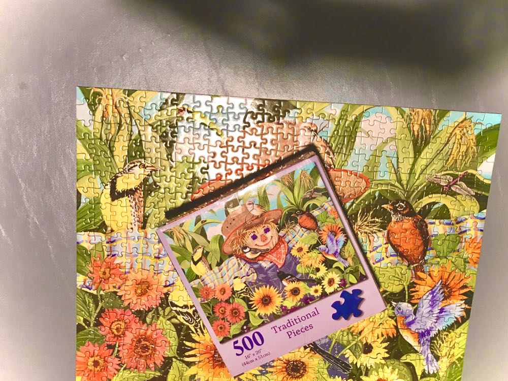 Scarecrow And Songbirds - 73, 11/25/20-SOLD - Puzzle makers international puzzle collectible [Barcode 704812610104] - Main Image 3