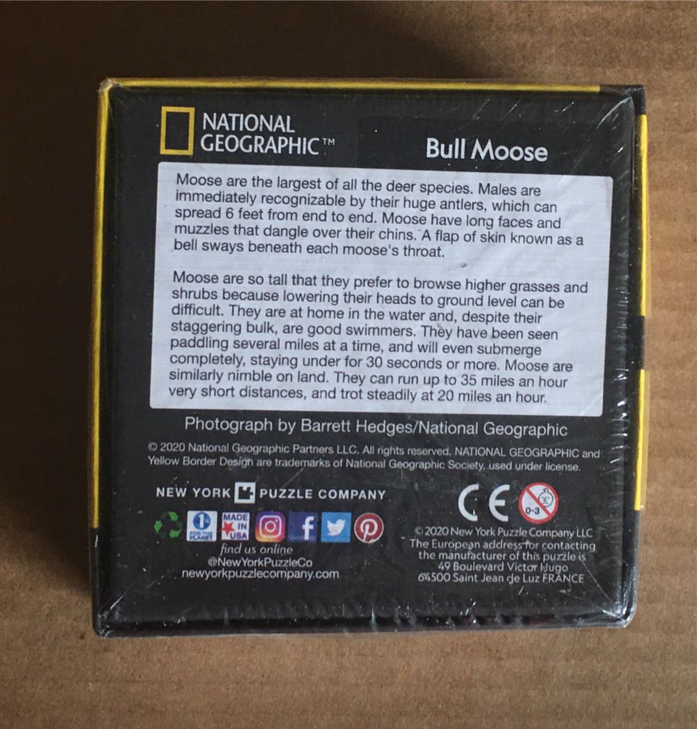 Bull Moose - Mini - New York Puzzle Company 🇺🇸 puzzle collectible - Main Image 2