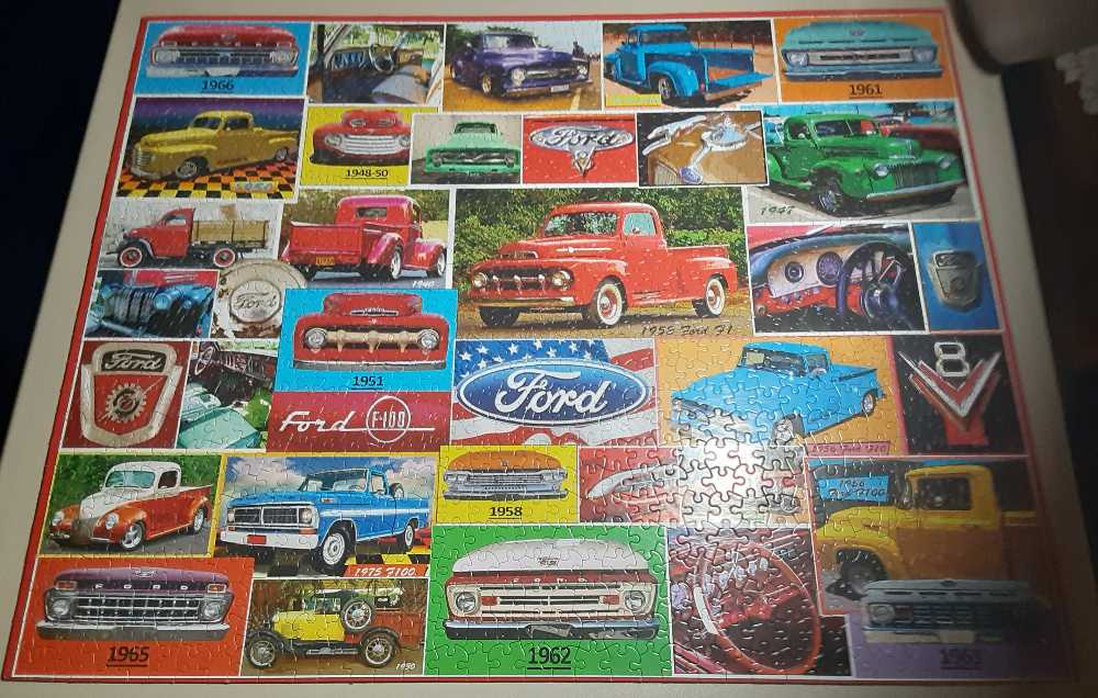 Classic Ford Pickups - SOLD - White Mountain puzzle collectible - Main Image 2