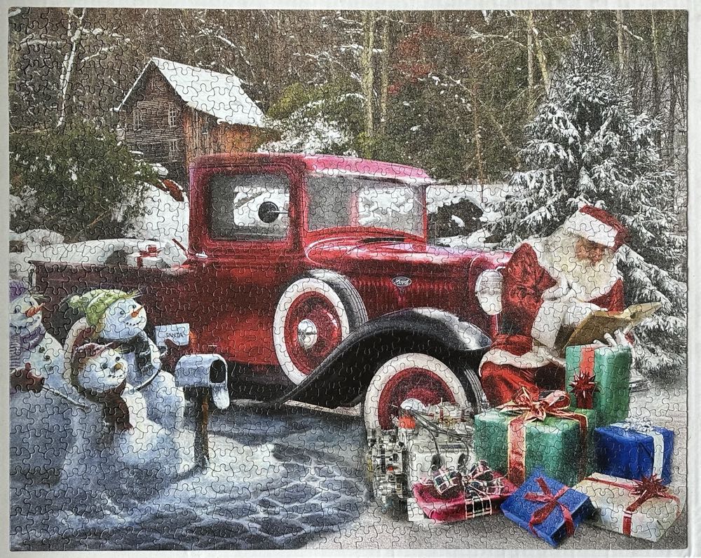 Santa’s Truck🧩 - White Mountain puzzle collectible - Main Image 2