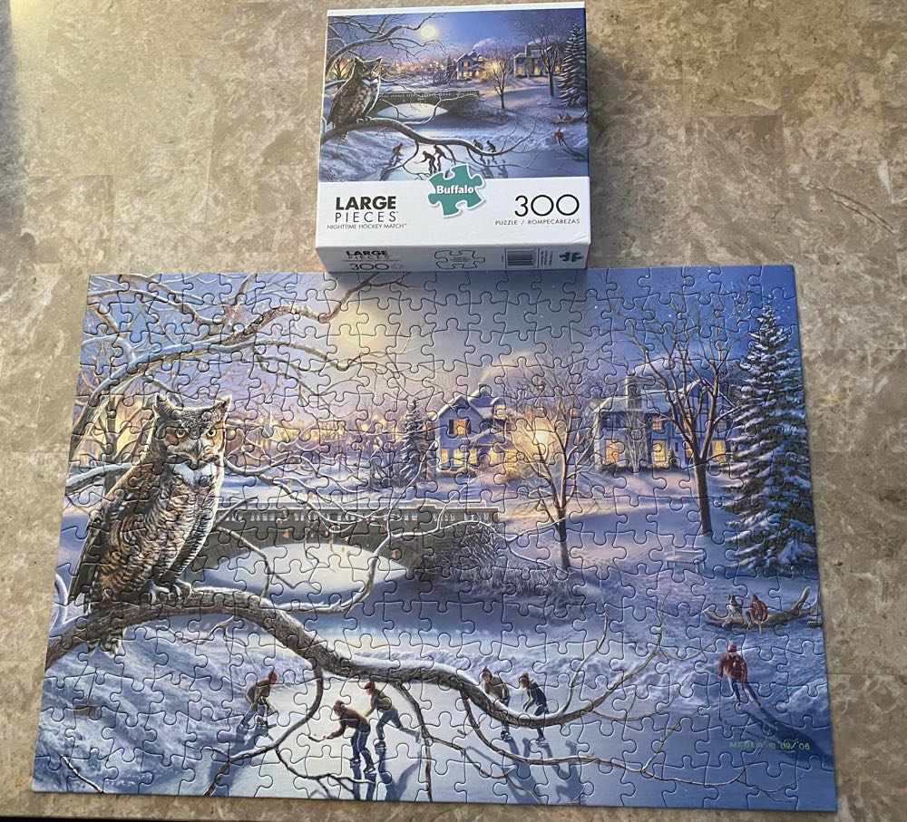 Nighttime Hockey Match - Buffalo puzzle collectible - Main Image 2