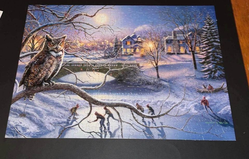 Nighttime Hockey Match - Buffalo puzzle collectible - Main Image 3
