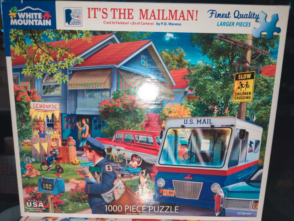 It’s The Mailman *Save For Ohio Guy* PZ - White Mountain Puzzles puzzle collectible [Barcode 724819265473] - Main Image 2