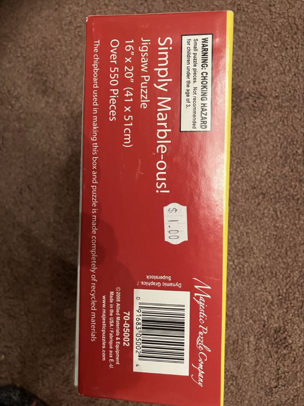 Simply Marble-ous - Majestic Puzzles puzzle collectible [Barcode 091683050024] - Main Image 3