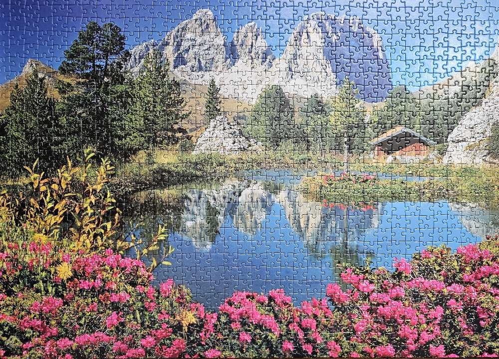 Passo Pordoi With A View To Sassolungo - FOR SALE OR TRADE - Clementoni puzzle collectible [Barcode 8005125392735] - Main Image 2