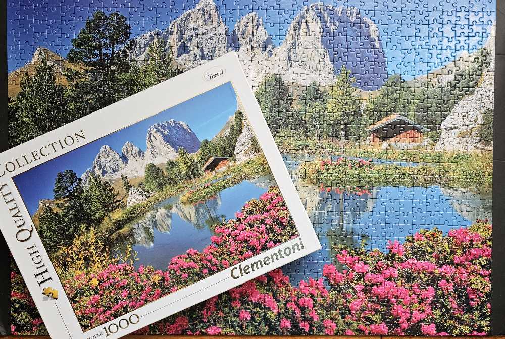Passo Pordoi With A View To Sassolungo - FOR SALE OR TRADE - Clementoni puzzle collectible [Barcode 8005125392735] - Main Image 3