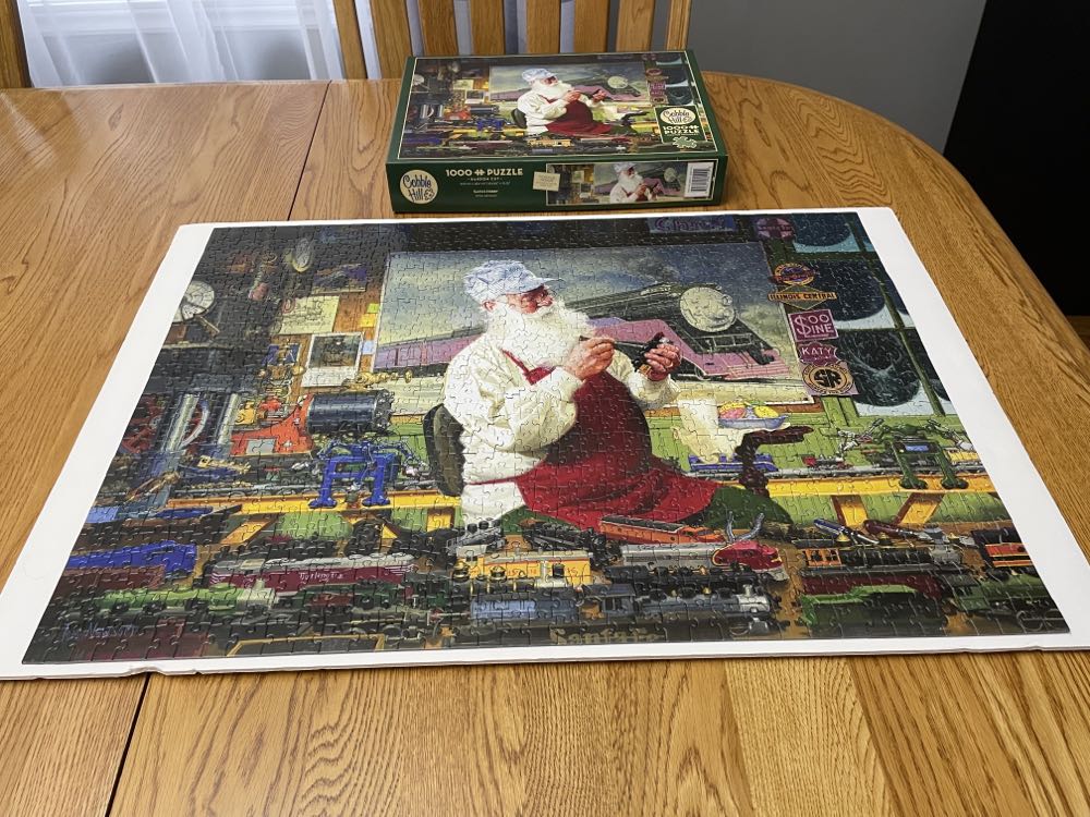 Santa’s Hobby (UV) NFT - Cobble Hill puzzle collectible [Barcode 625012518130] - Main Image 2