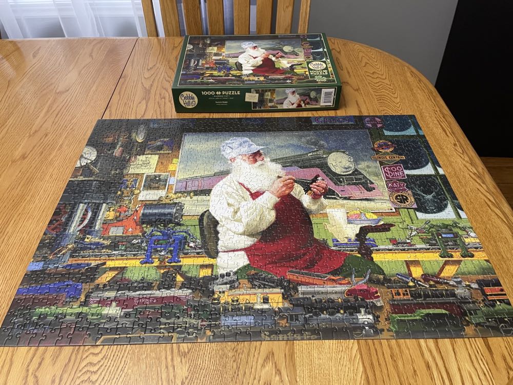 Santa’s Hobby (UV) NFT - Cobble Hill puzzle collectible [Barcode 625012518130] - Main Image 3