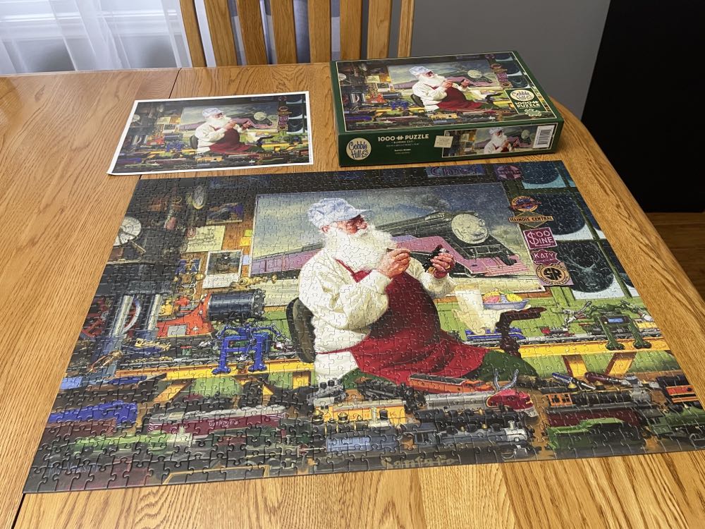 Santa’s Hobby (UV) NFT - Cobble Hill puzzle collectible [Barcode 625012518130] - Main Image 4