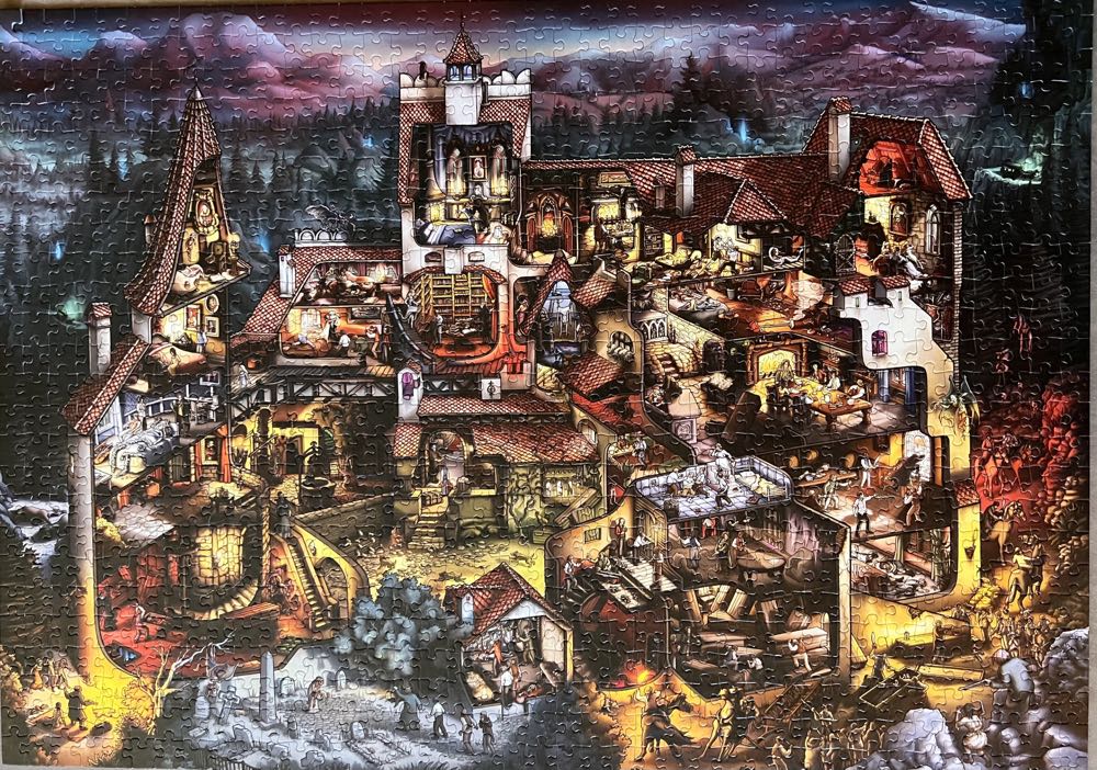 Holly Carden: Count Dracula’s Bran Castle - Carden Illustration puzzle collectible [Barcode 674276985769] - Main Image 2