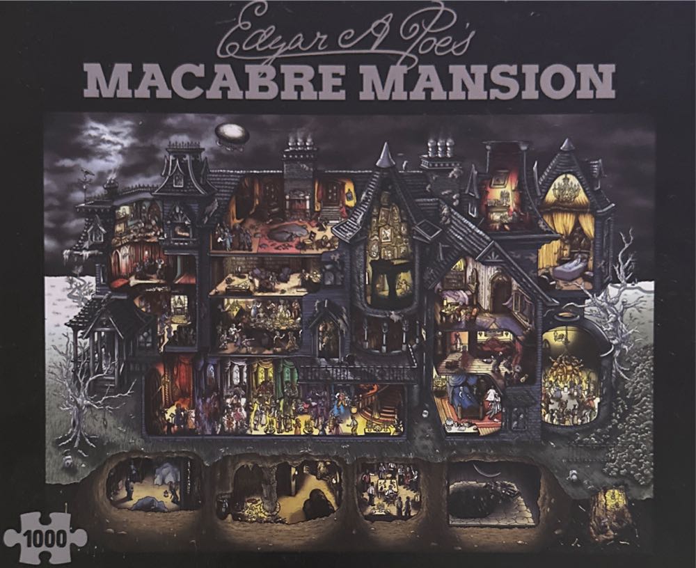 Holly Carden: Edgar A Poe’s Macabre Mansion - Carden Illustration puzzle collectible [Barcode 674276923310] - Main Image 2