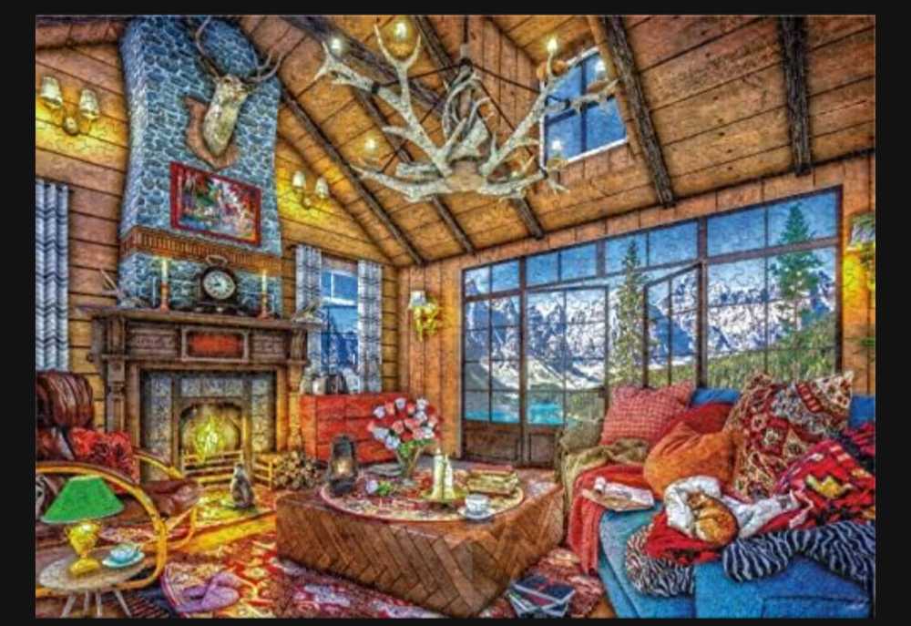 Rustic Lodge - Ceaco 🇺🇸 puzzle collectible [Barcode 021081310567] - Main Image 3