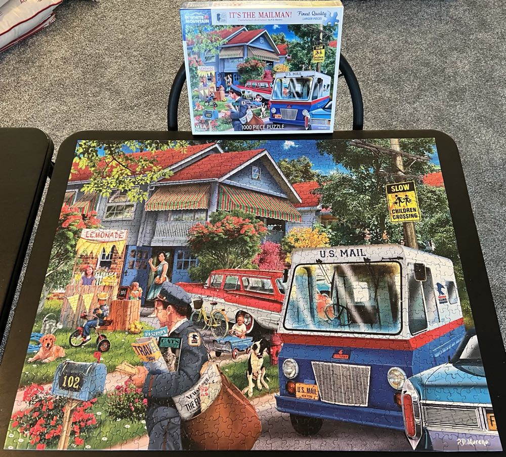 It’s The Mailman - White Mountain Puzzles puzzle collectible [Barcode 724819265473] - Main Image 3