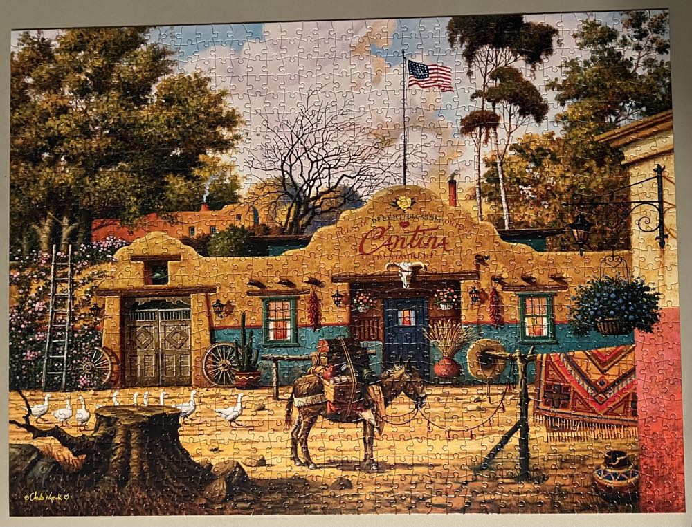 Sunday Morning Stroll - Buffalo puzzle collectible [Barcode 079346133017] - Main Image 2