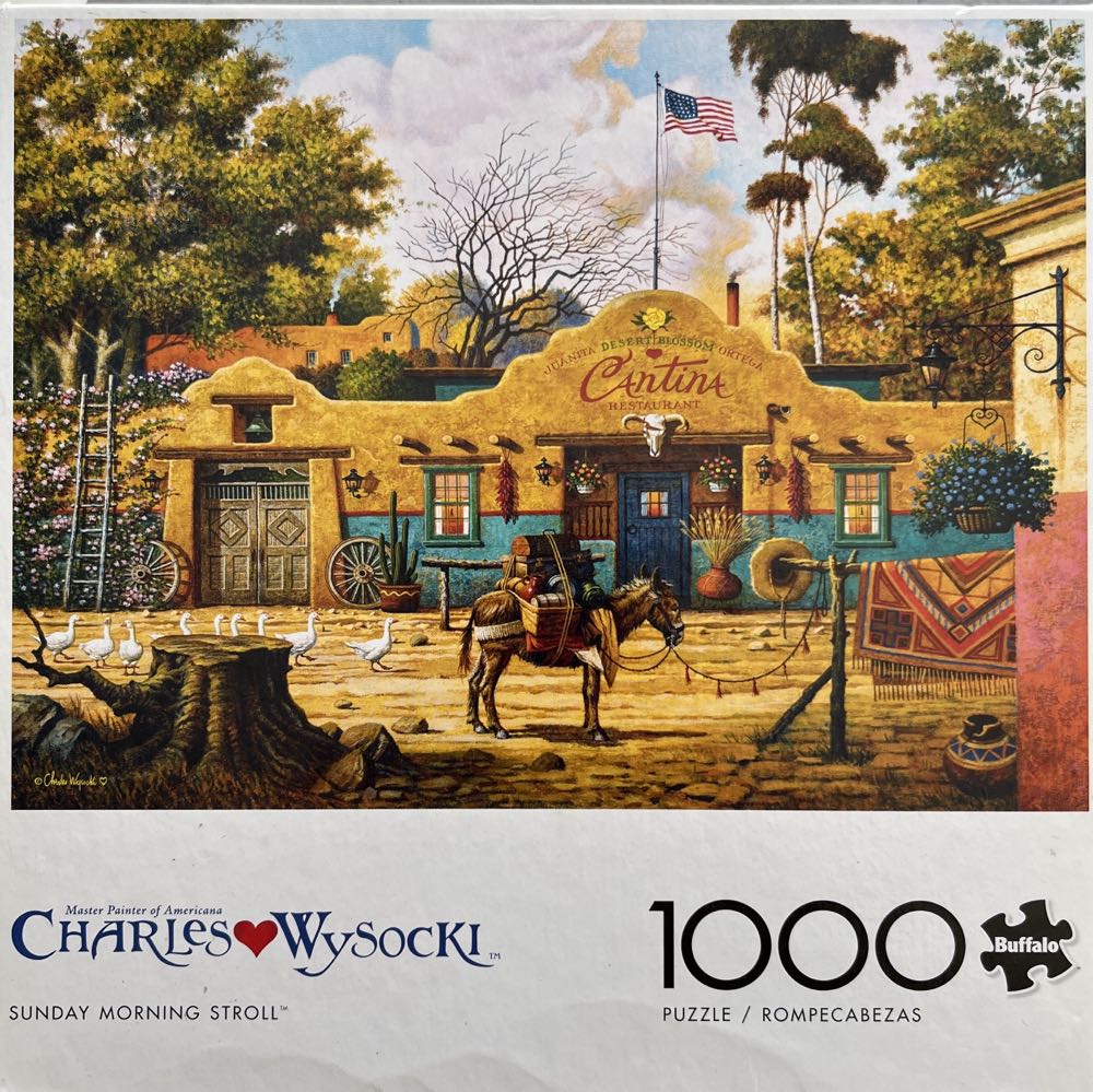 Sunday Morning Stroll - Buffalo puzzle collectible [Barcode 079346133017] - Main Image 3