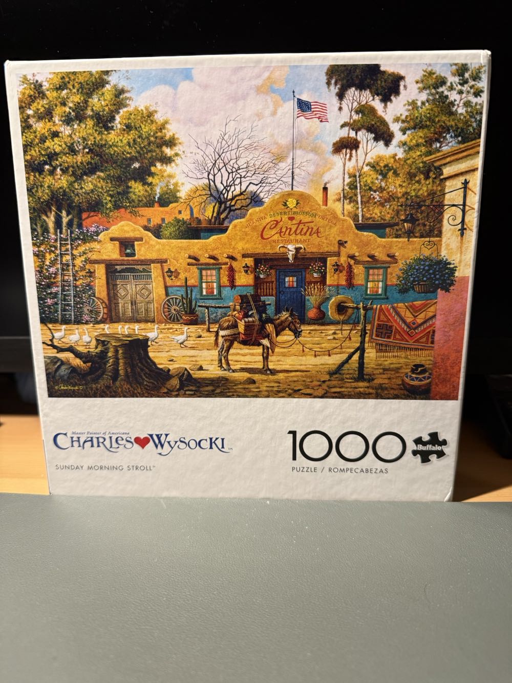 Sunday Morning Stroll - Buffalo puzzle collectible [Barcode 079346133017] - Main Image 4