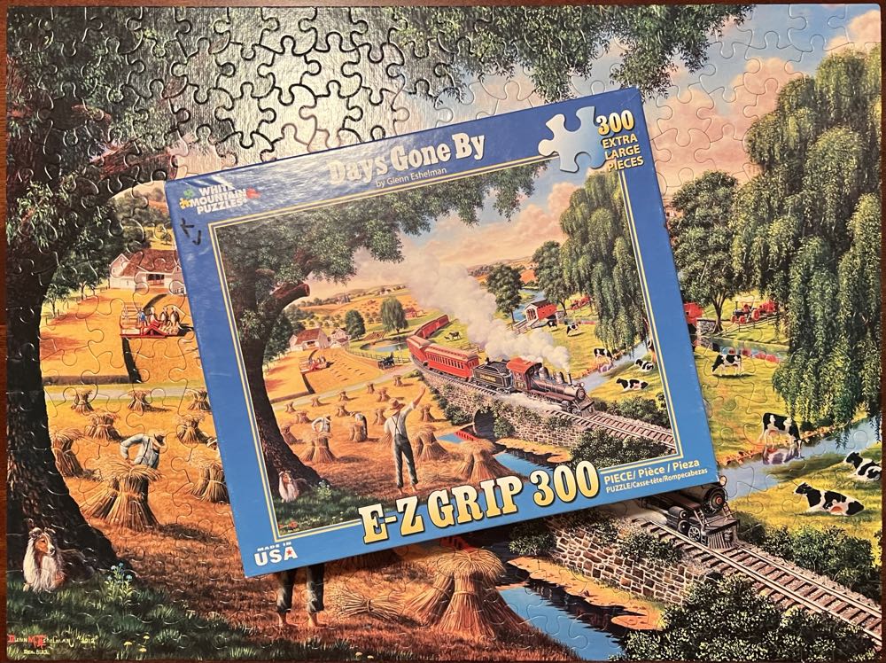 Days Gone By  - White Mountain puzzle collectible [Barcode 724819255986] - Main Image 4