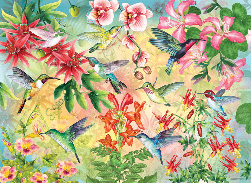 Hummingbird Garden NNG - SunsOut puzzle collectible [Barcode 796780684607] - Main Image 2