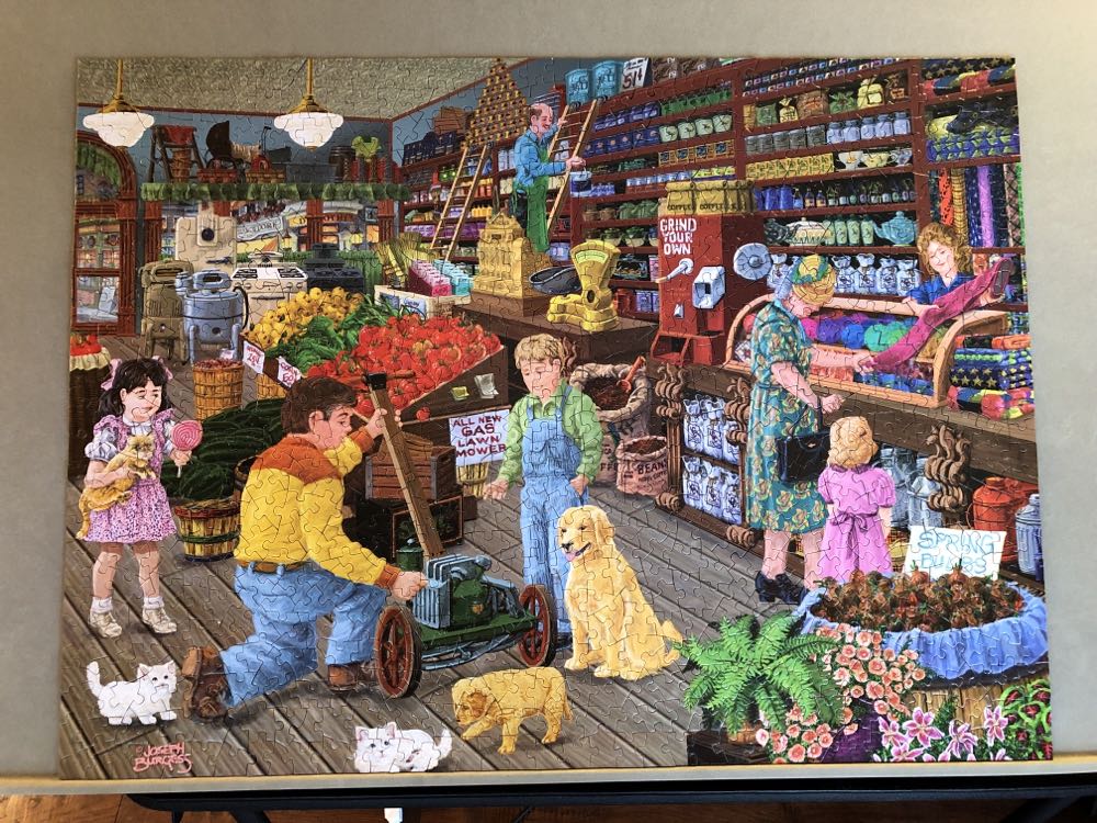 New Friends At The General Store - Bits And Pieces puzzle collectible [Barcode 192949059512] - Main Image 2