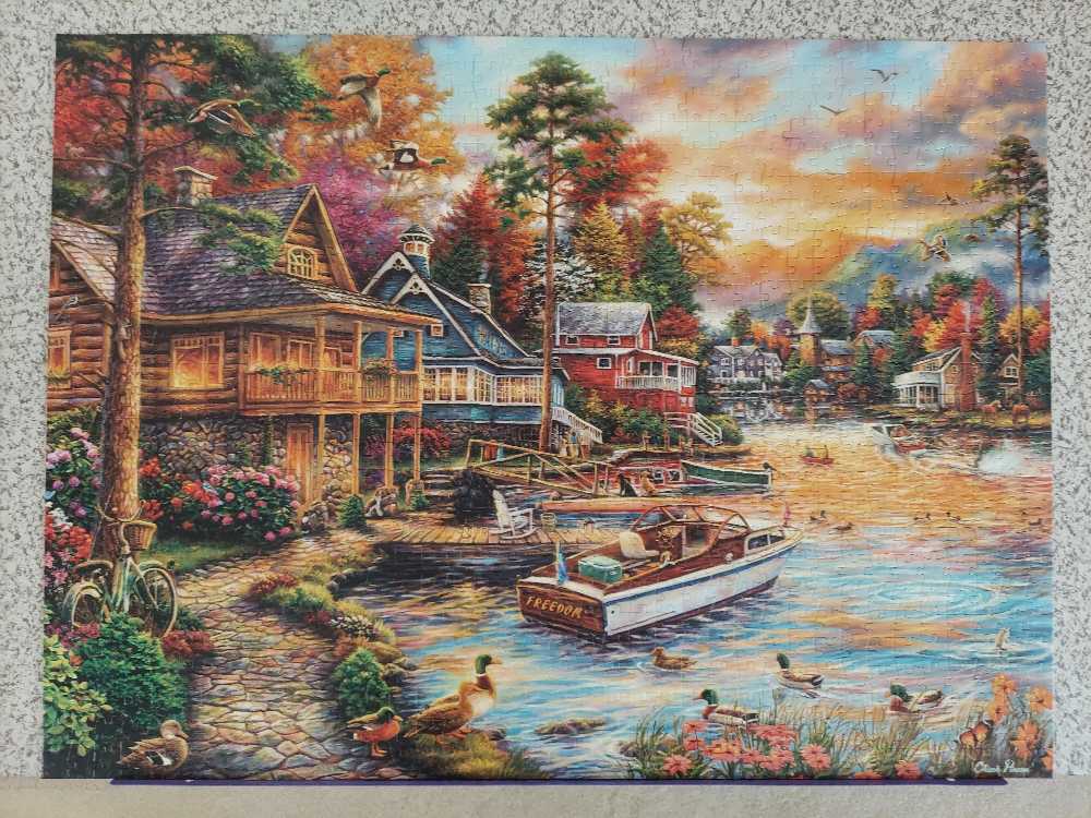 Freedom At The Lake - Buffalo puzzle collectible [Barcode 079346123193] - Main Image 2