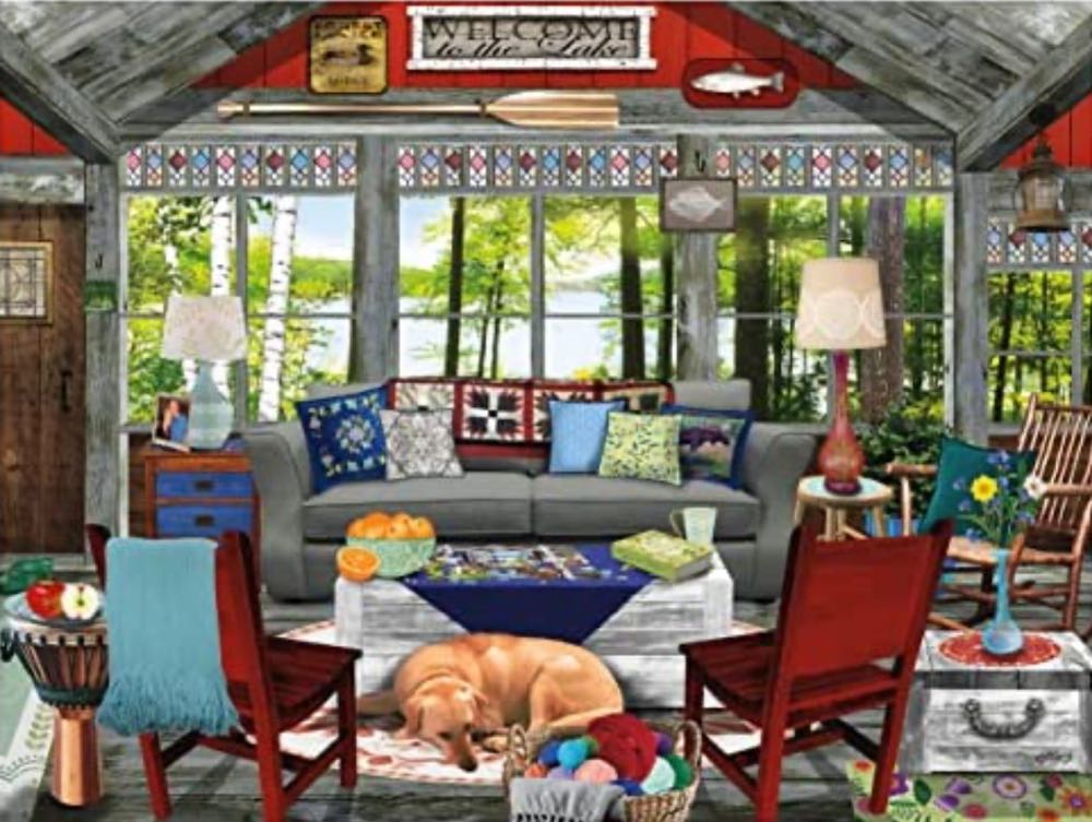 Lake Cabin - Ceaco puzzle collectible [Barcode 021081222761] - Main Image 2