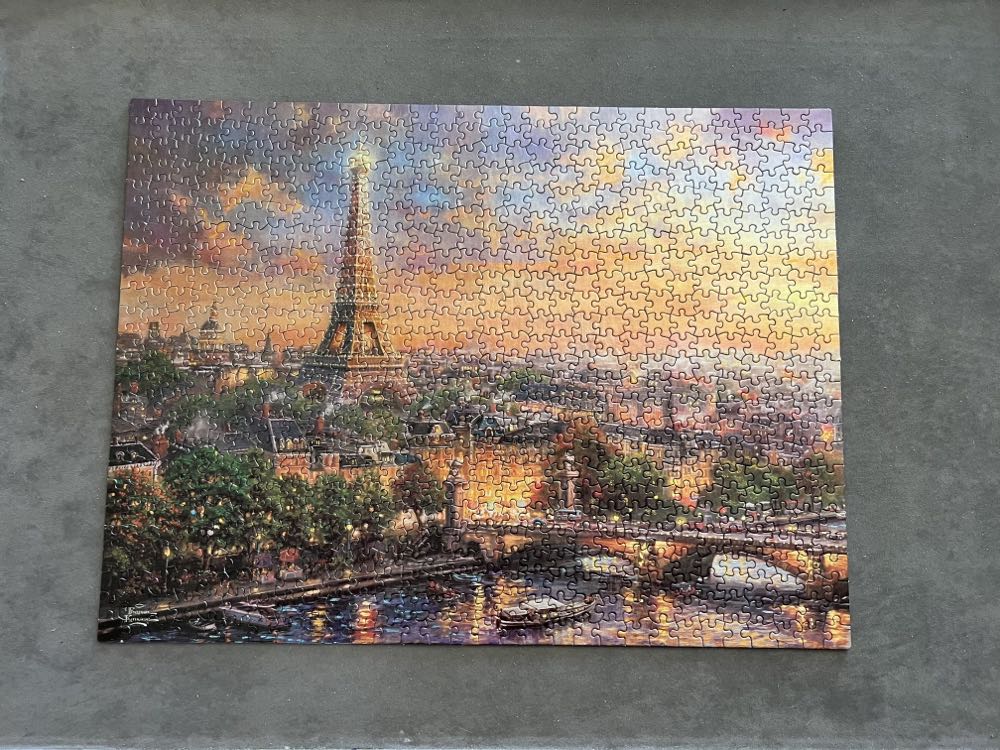 Paris City Of Love 750 Piece Puzzles Thomas Kinkade ... Ebay - Ceaco 🇺🇸 puzzle collectible [Barcode 021081110037] - Main Image 2