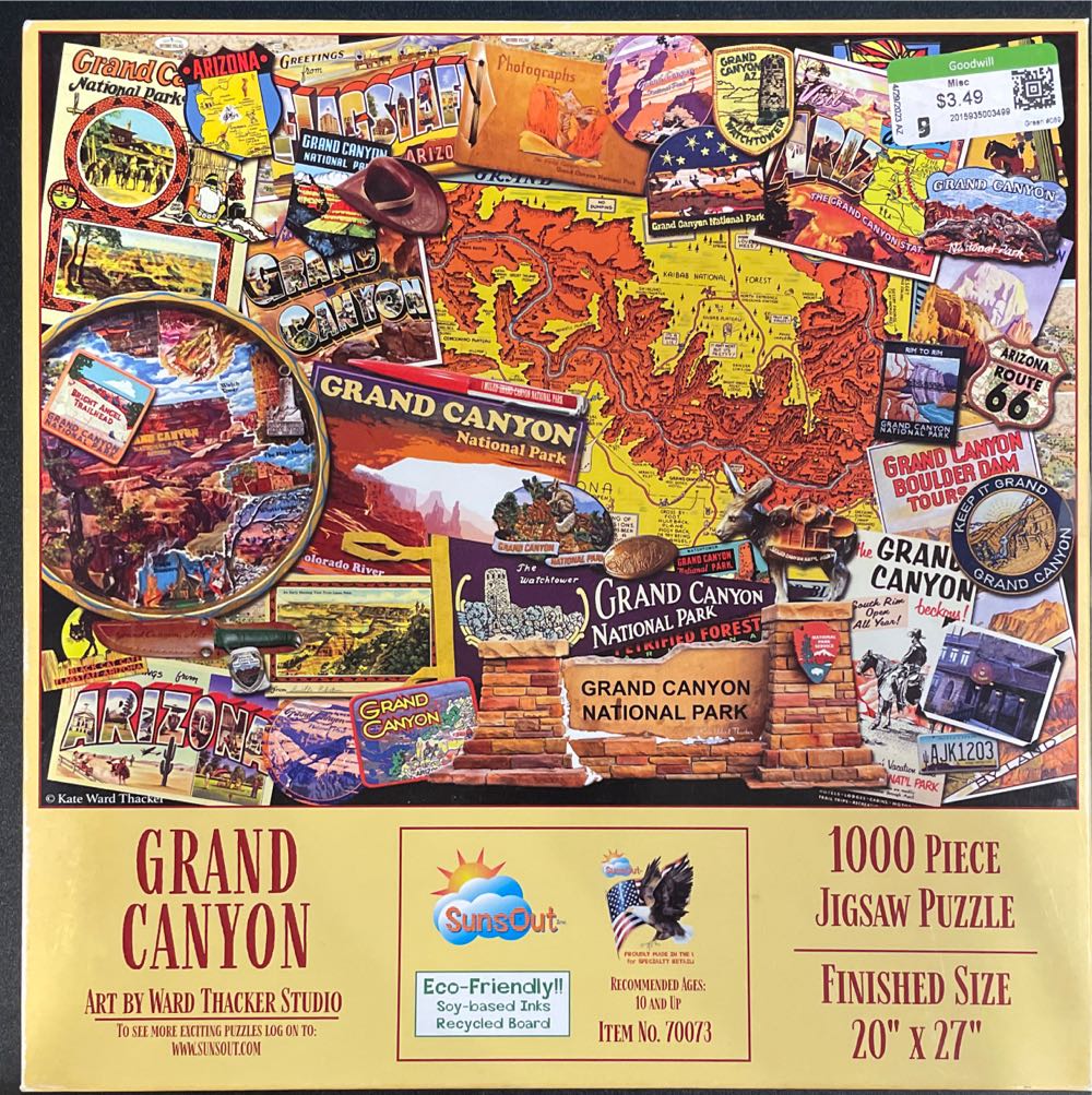 Grand Canyon Pc Jigsaw Puzzle Sunsout Inc - Suns Out puzzle collectible [Barcode 796780700734] - Main Image 2