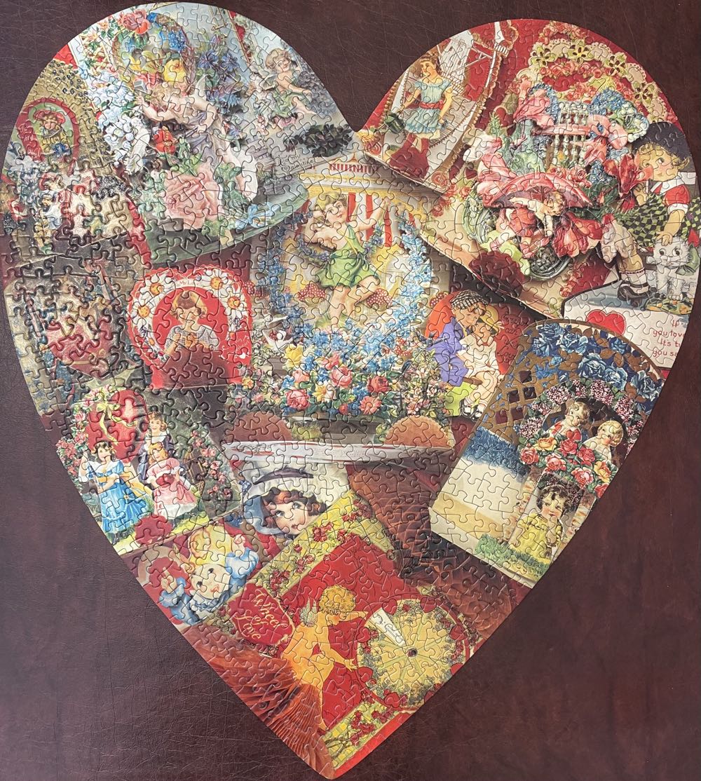 Bits And Pieces Heart750 Piece Shaped Jigsaw Puzzle Art - Bits & Pieces puzzle collectible [Barcode 704812447458] - Main Image 2