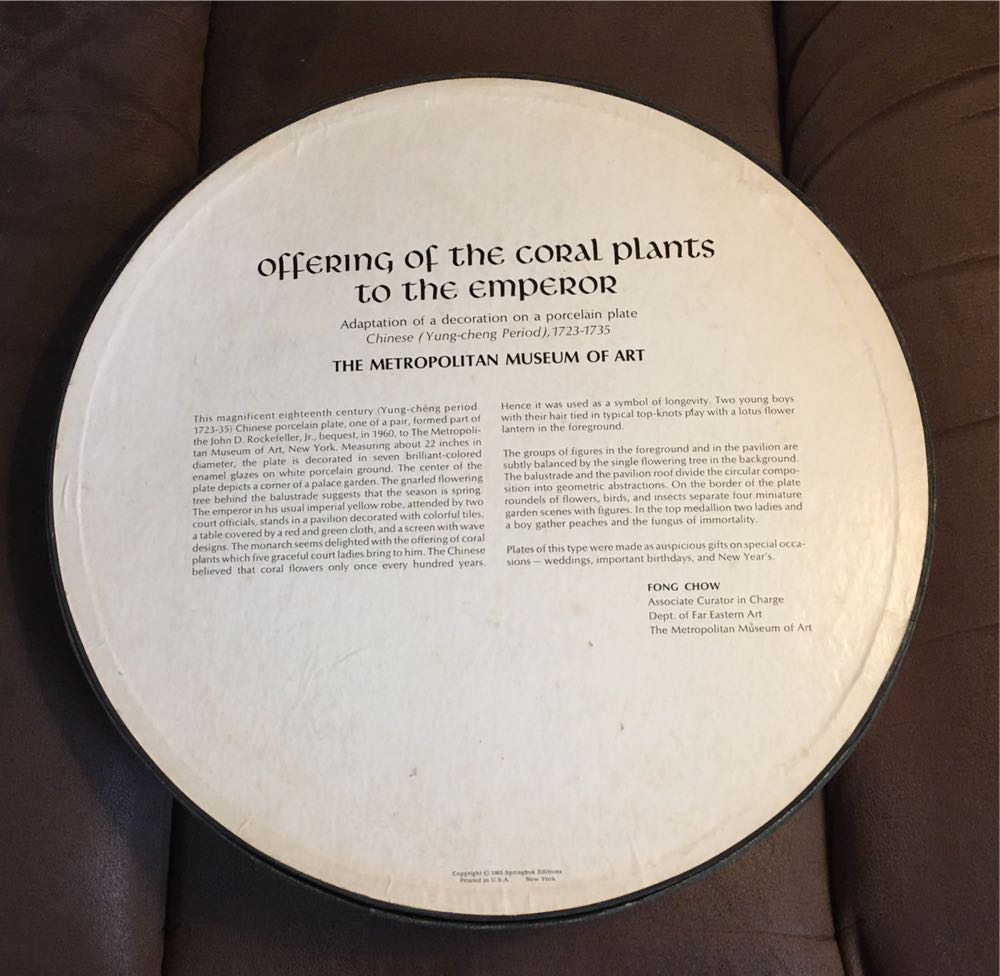 Offering of the Coral Plants to the Emperor - Round - Springbok puzzle collectible - Main Image 2