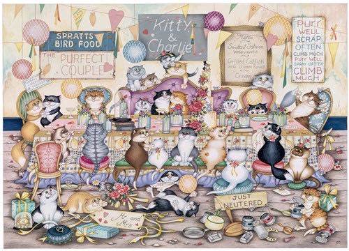 (LJS) Crazy Cats Happy Ever After - Gibsons 🇬🇧 puzzle collectible [Barcode 5012269063424] - Main Image 2