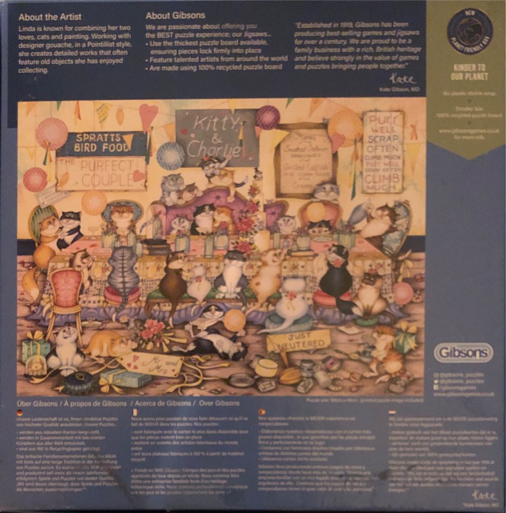 (LJS) Crazy Cats Happy Ever After - Gibsons 🇬🇧 puzzle collectible [Barcode 5012269063424] - Main Image 4