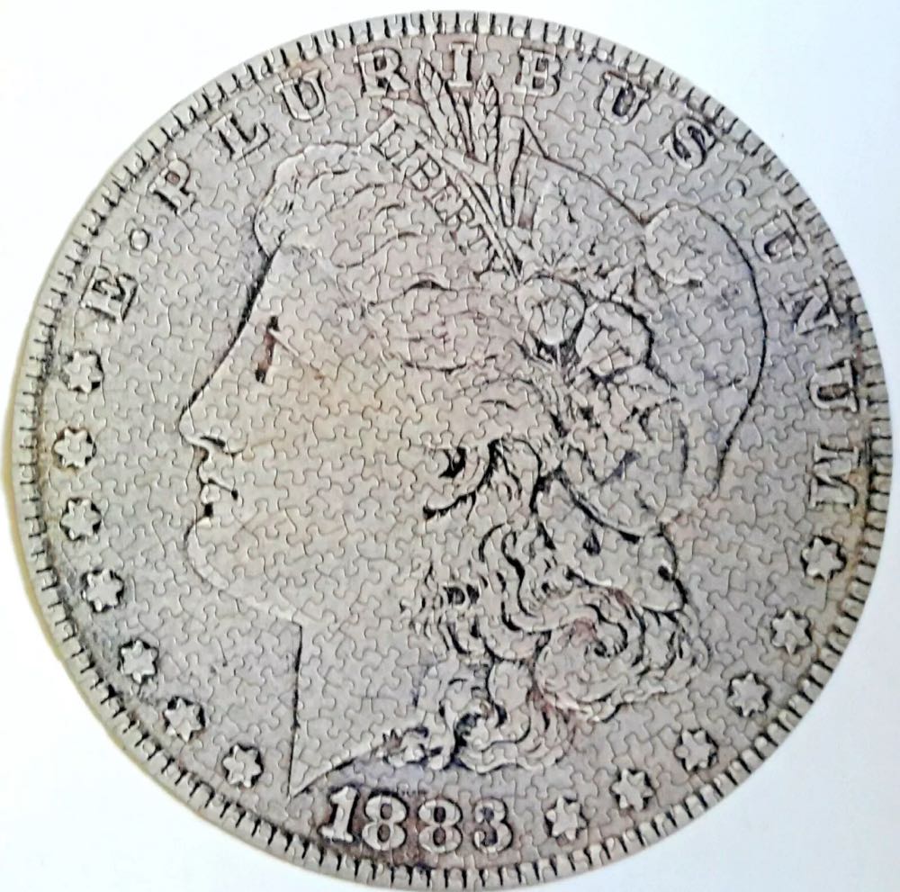 Silver Dollar - Springbok puzzle collectible - Main Image 3