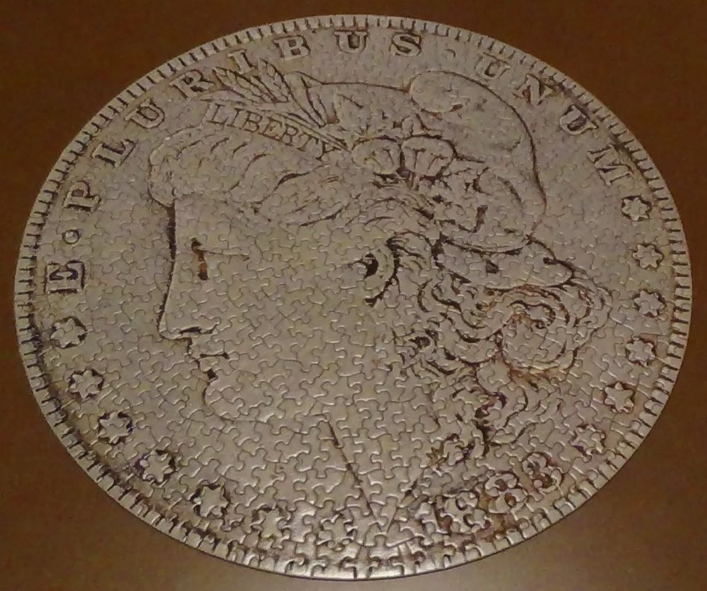 Silver Dollar - Springbok puzzle collectible - Main Image 4