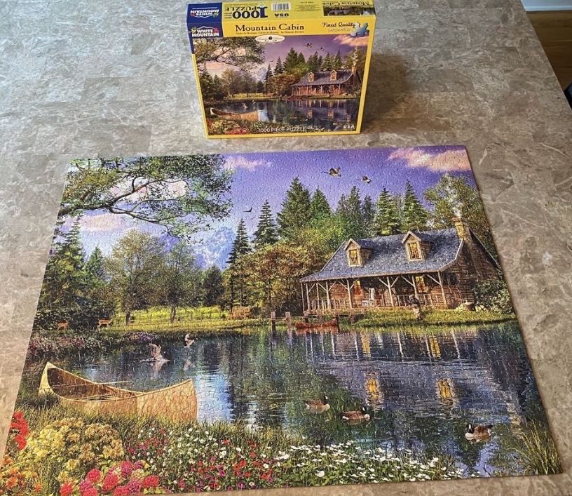Mountain Cabin - White Mountain puzzle collectible [Barcode 724819257898] - Main Image 3